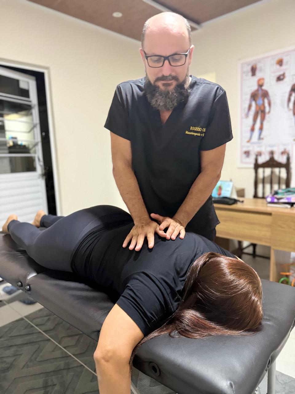 Sessão de massoterapia